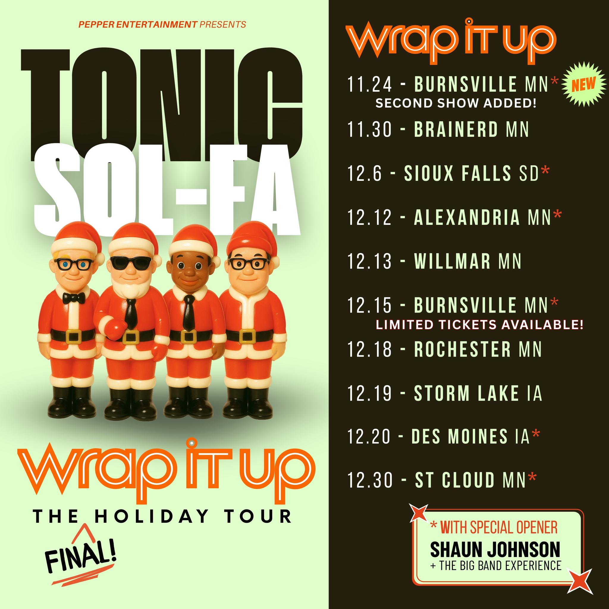 Tonic Sol-Fa Wrap It Up Tour Poster 2026